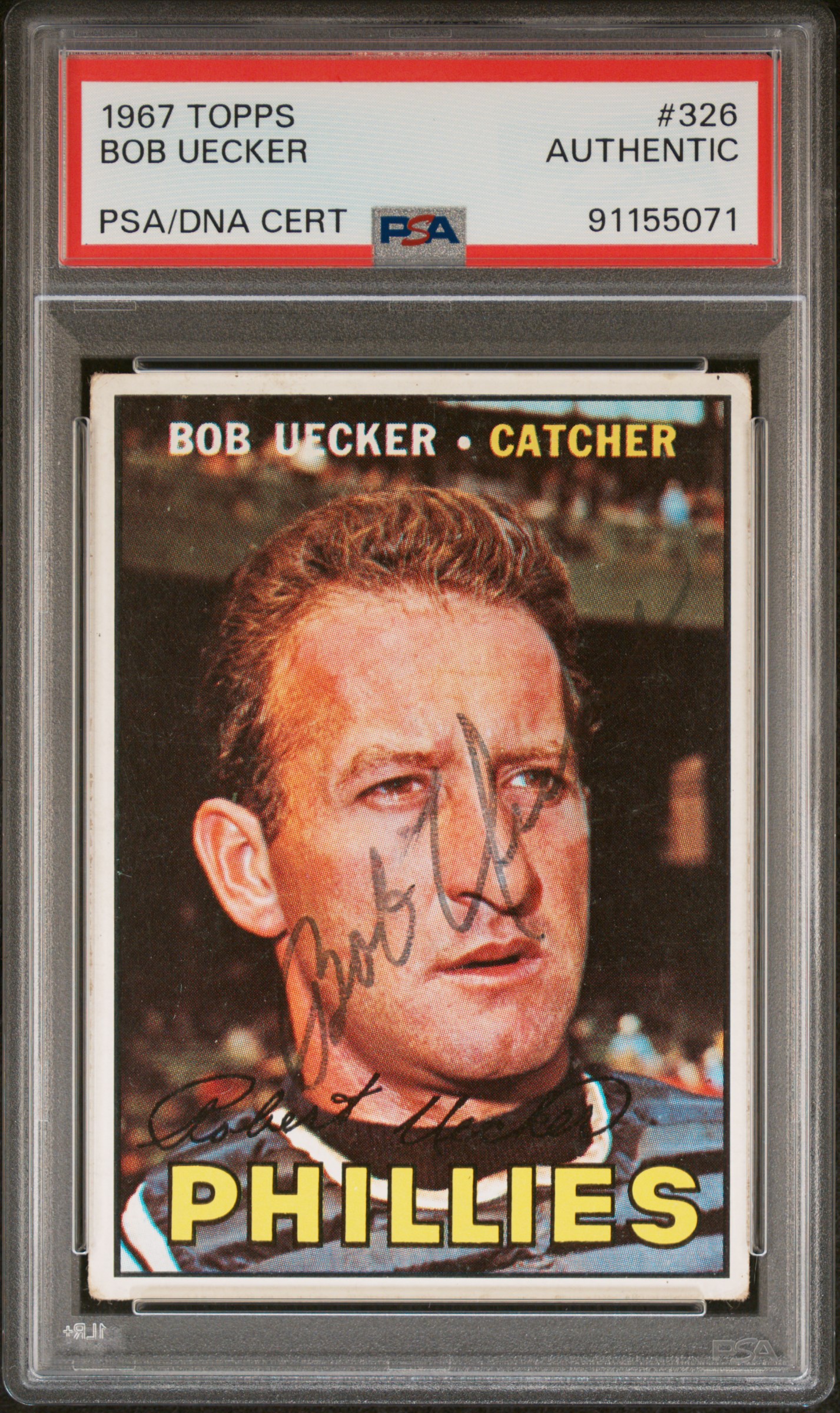 1967 Topps Bob Uecker #326 front