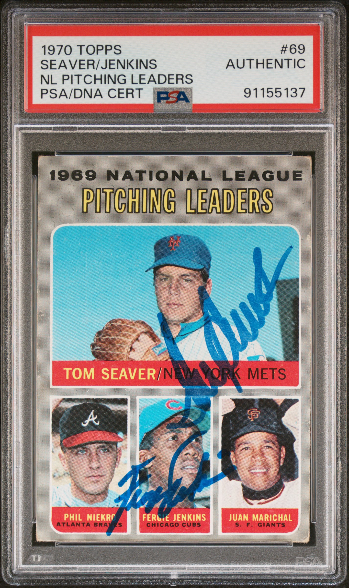 1970 Topps Nl Pitching Leaders #69 (Nl Pitching Leaders) front