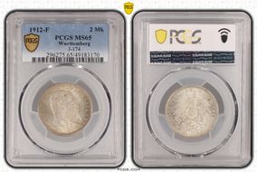 1912-F 2 Mk J-174 MS65