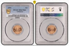 1991 20C MS67RD