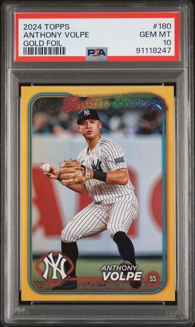 2024 Topps Topps Goldfoil Gold #180 Anthony Volpe front