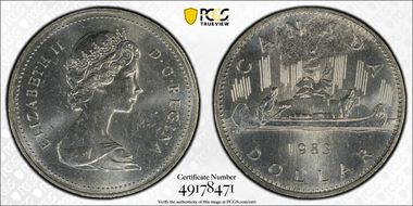 1983 $1 Voyageur MS64