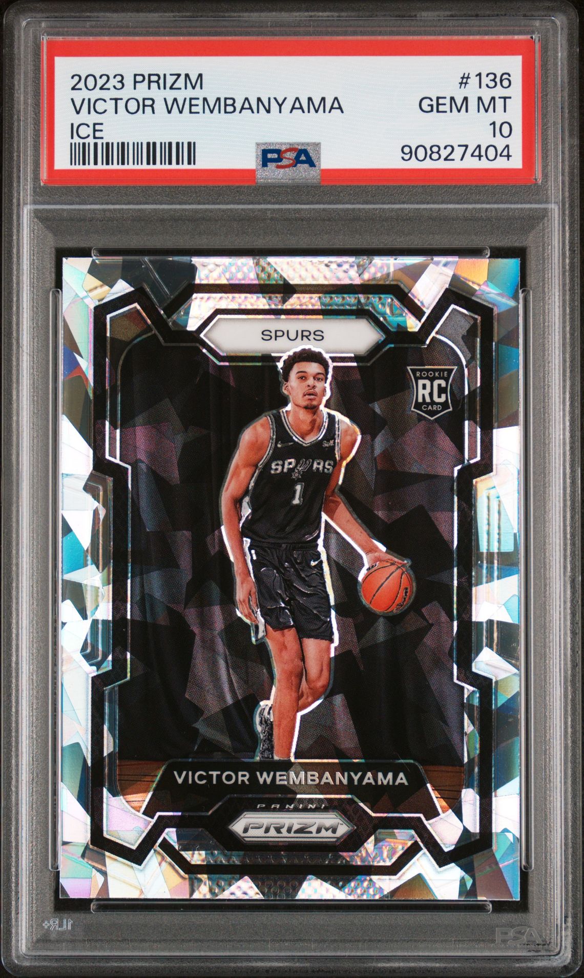 2023 Panini PANINI PRIZM ICE #136 Victor Wembanyama front