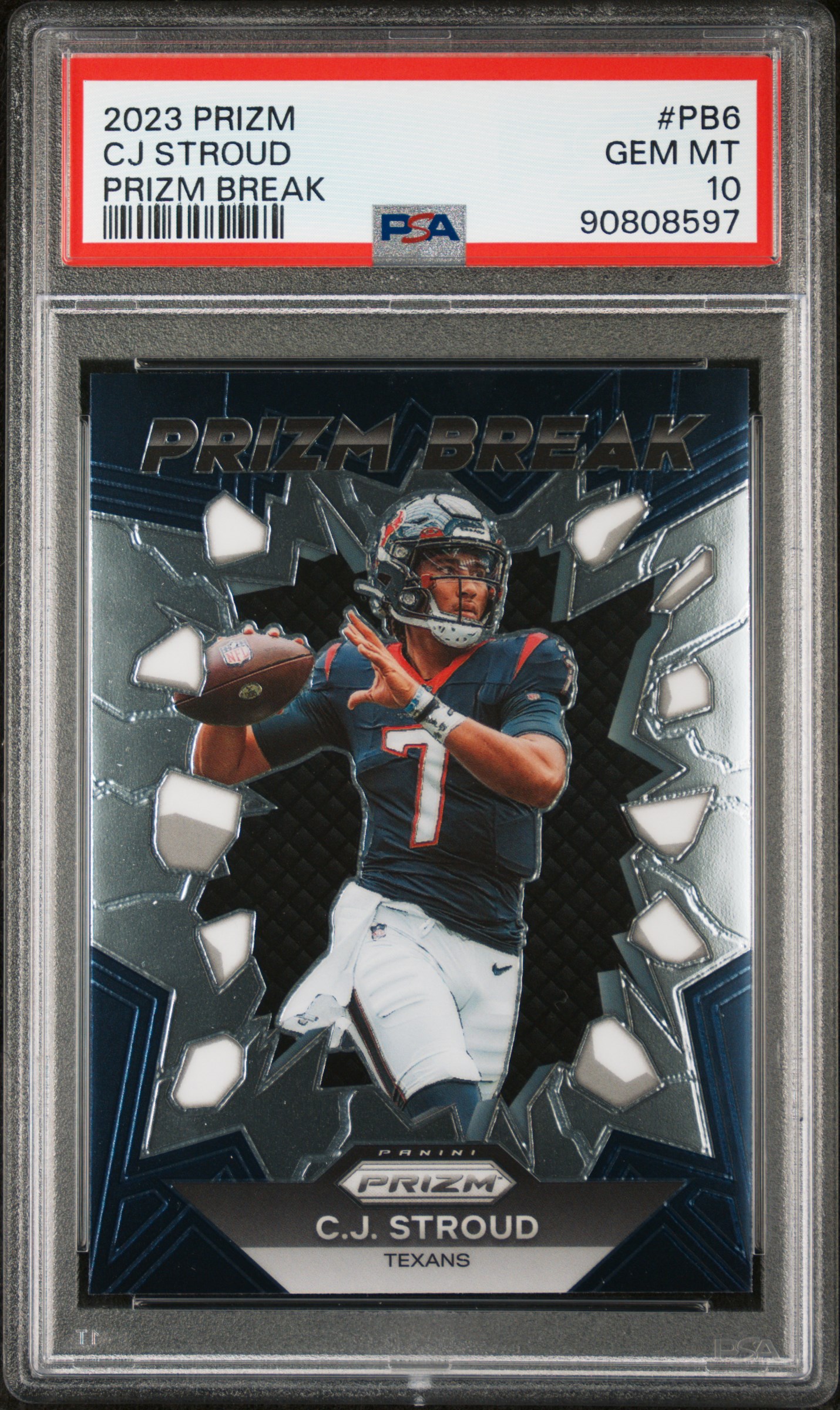 2023 Panini Prizm Prizm Break Cj Stroud #Pb6 Gem Mt 10 front