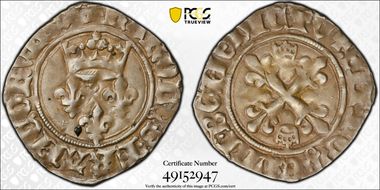 (1380-1422) Florette Dy-417P Charles VI AU55