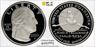 2023-S 25C Maria Tallchief-Silver PR70DCAM