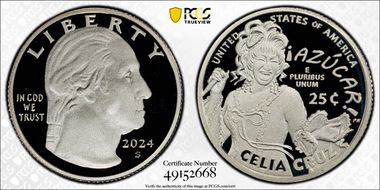 2024-S 25C Celia Cruz Silver PR69DCAM