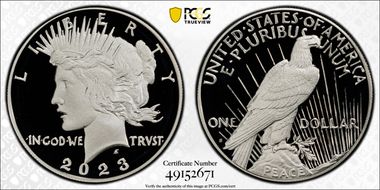 2023-S $1 Peace Dollar PR70DCAM