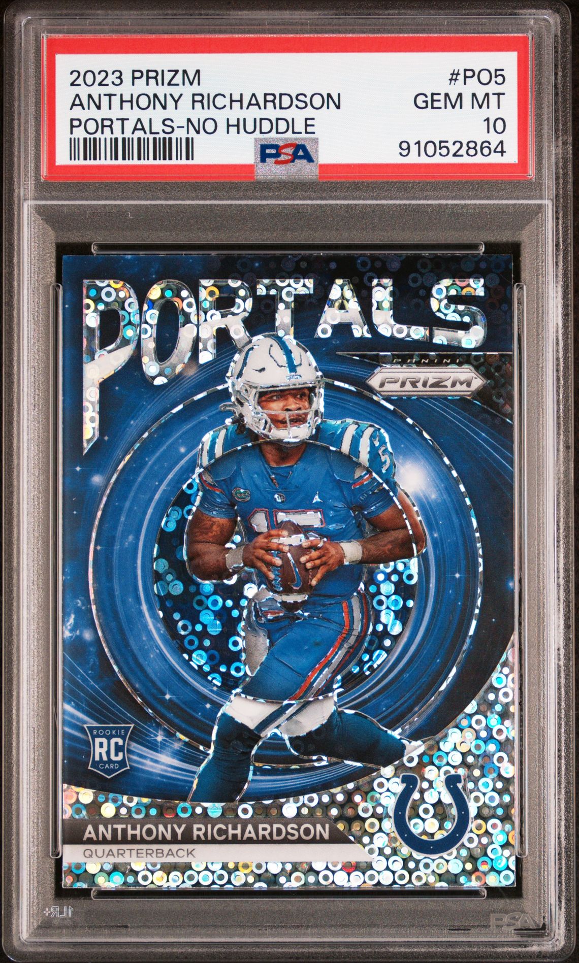 2023 Panini PANINI PRIZM PORTALS Green #PO5 Anthony Richardson front
