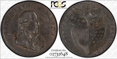 1795 1/2D Liberty and Security Birmingham, GW-48 AU55BN