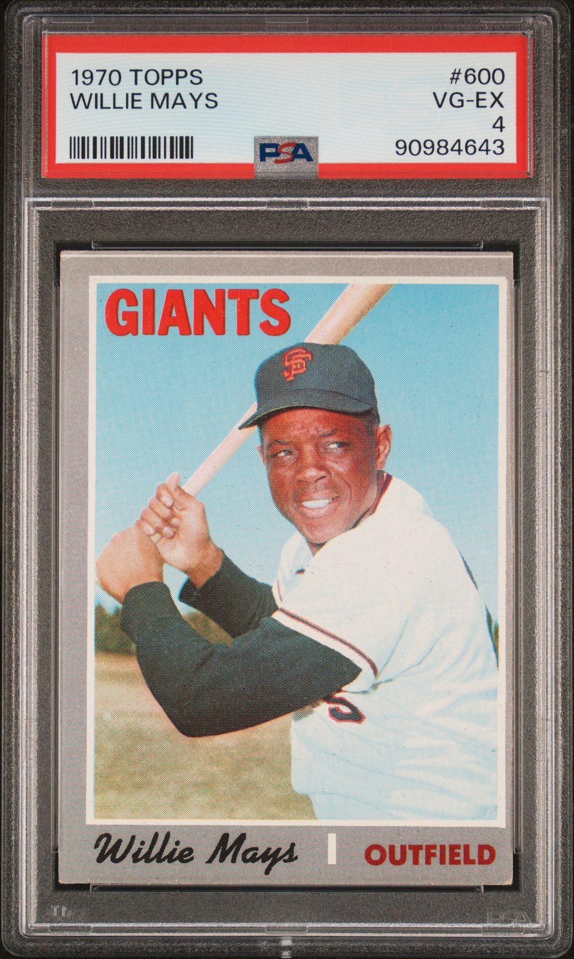 Topps Willie Mays front