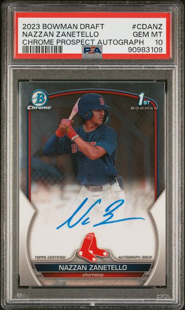 2023 Bowman Bowman Draft Chrome #CDANZ Nazzan Zanetello front