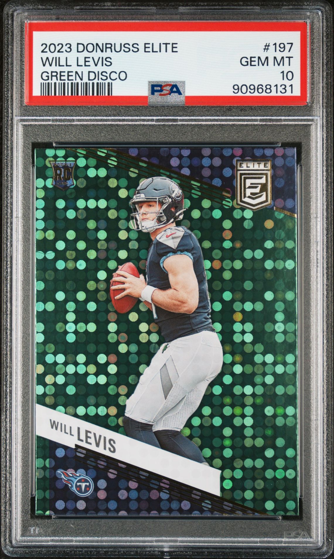 2023 Panini PANINI DONRUSS ELITE GREEN DISCO #197 Will Levis front