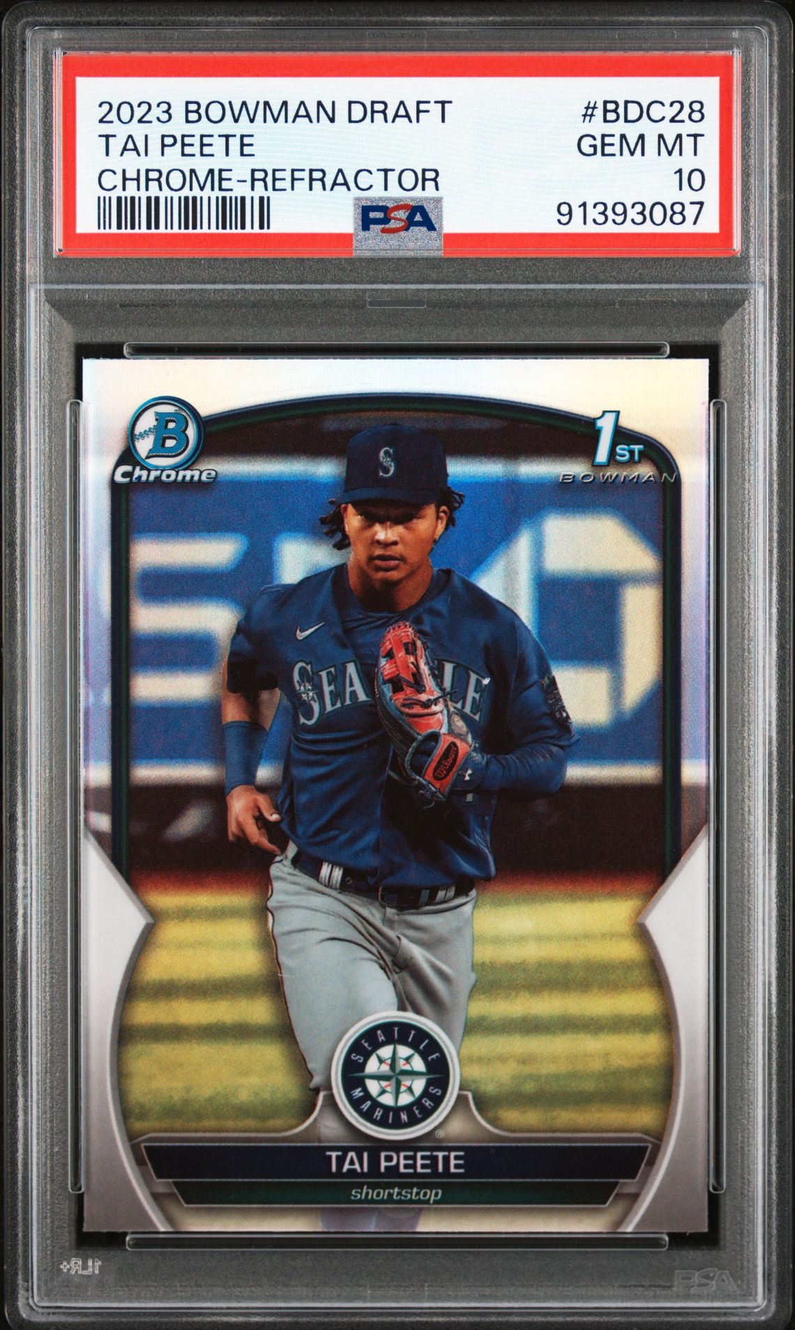 2023 Bowman BOWMAN DRAFT Refractor #BDC28 Tai Peete front