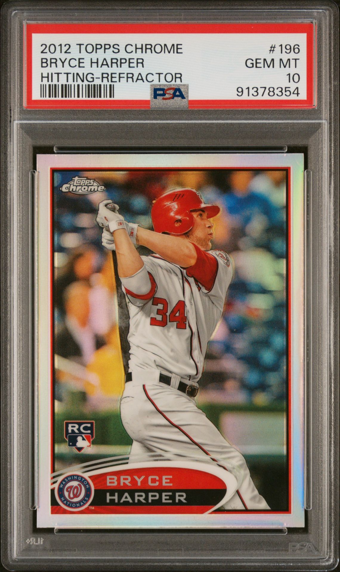 2012 Topps Refractor #196 Bryce Harper front