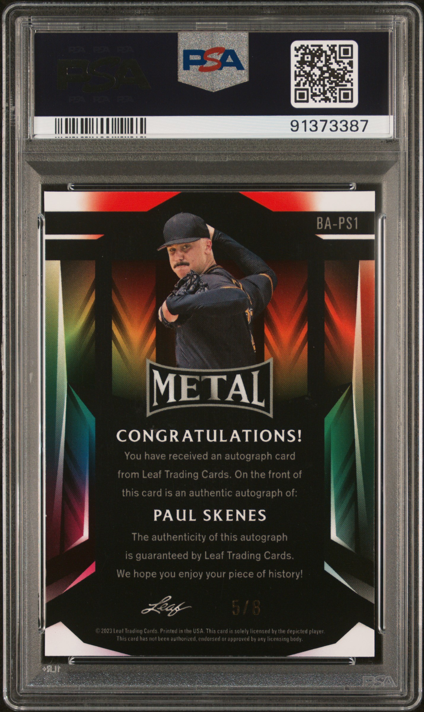 英版サンダース チャンピオンシップ STAFFプロモ - PSA MINT9 英版サンダース チャンピオンシップ STAFFプロモ - PSA MINT9 英