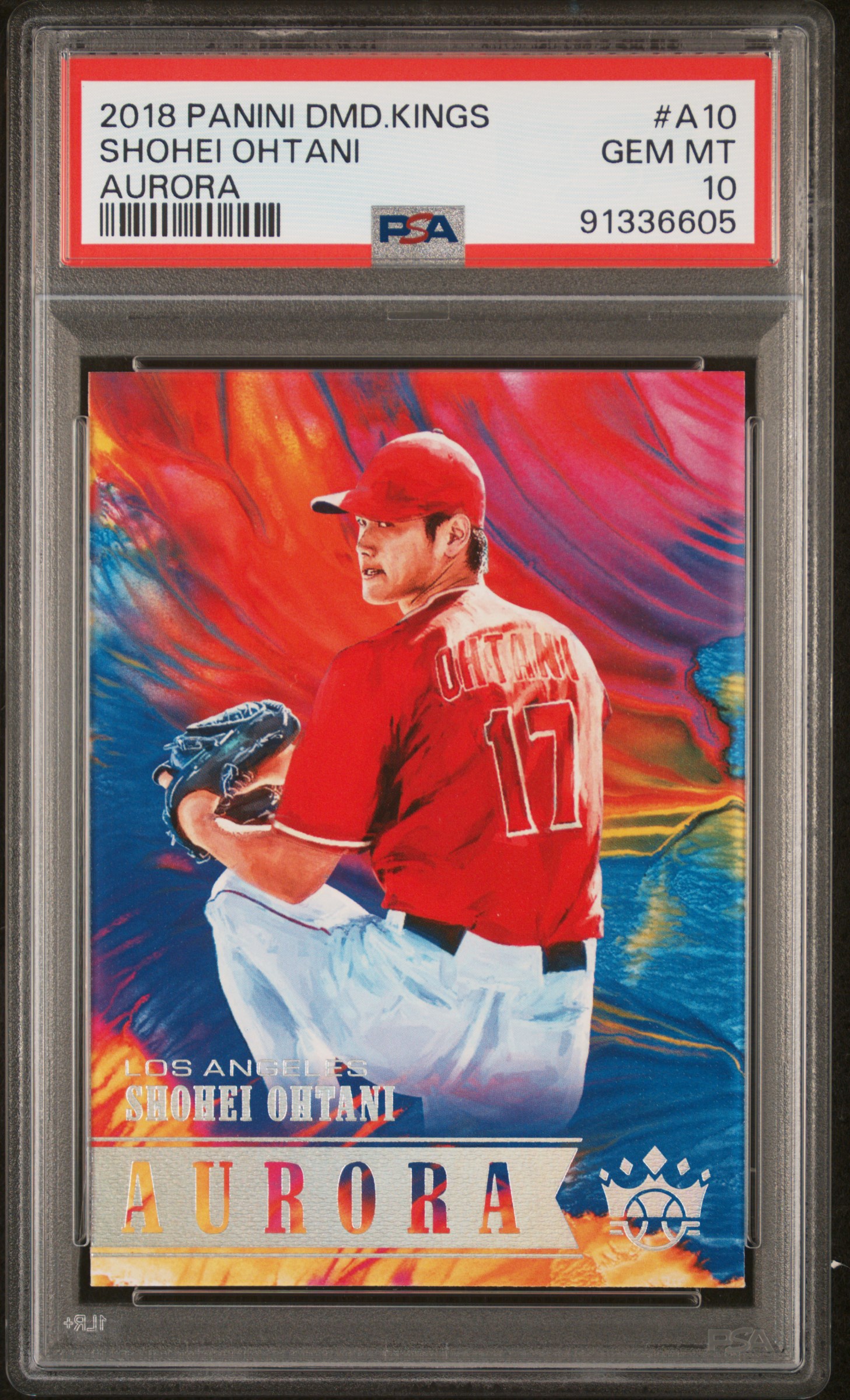 2018 Panini Diamond Kings Aurora Shohei Ohtani #A10 (Aurora) Gem Mt 10 front