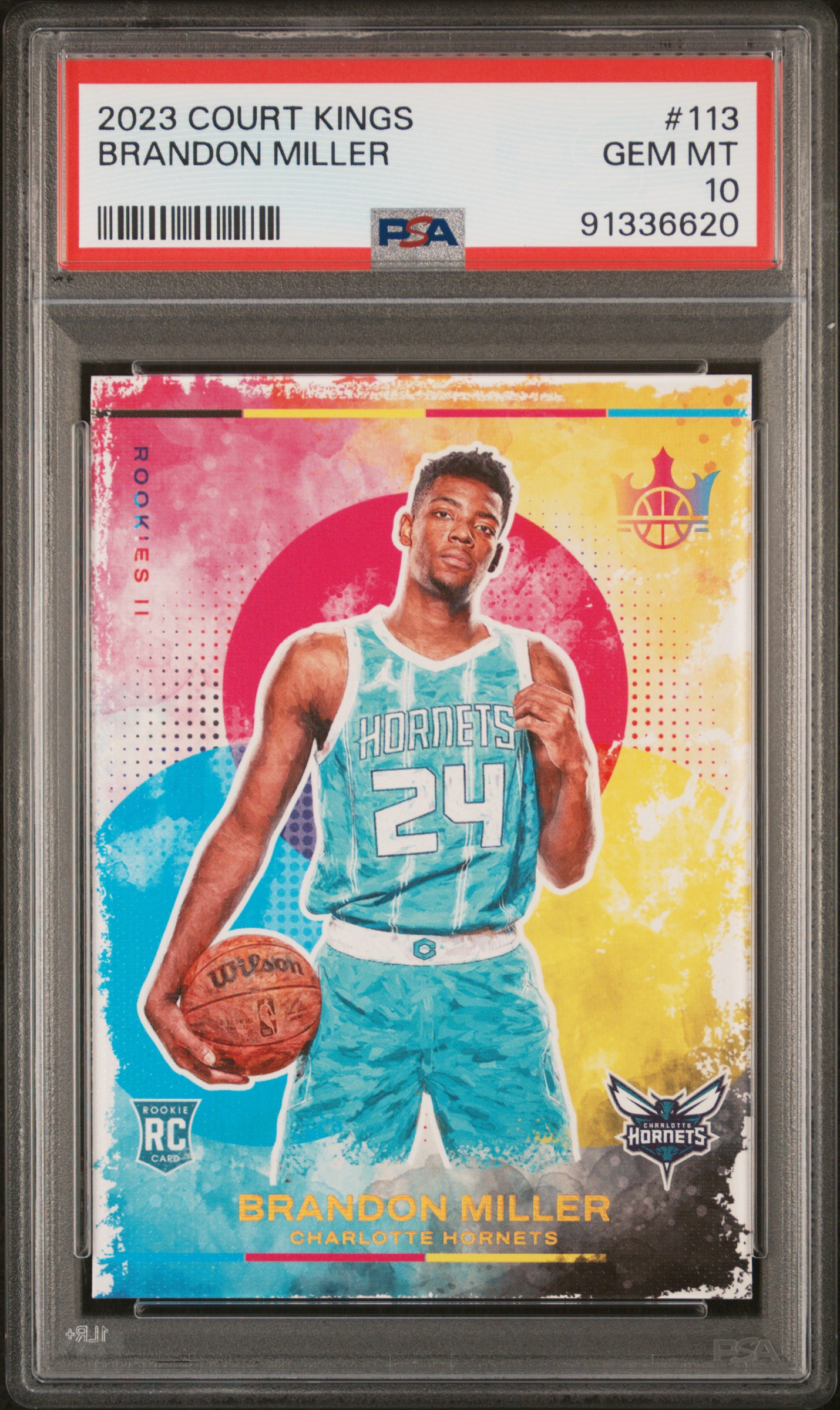 2023 Panini Court Kings Brandon Miller #113 Gem Mt 10 front