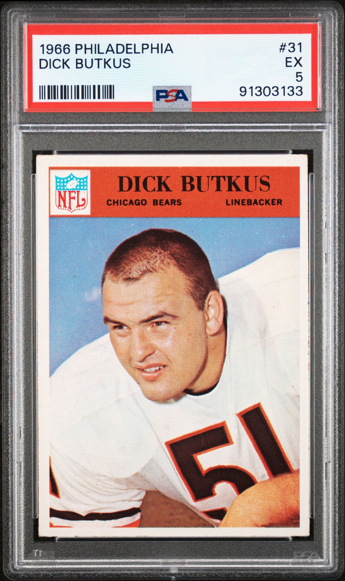 1966 PHILADELPHIA #31 Dick Butkus front