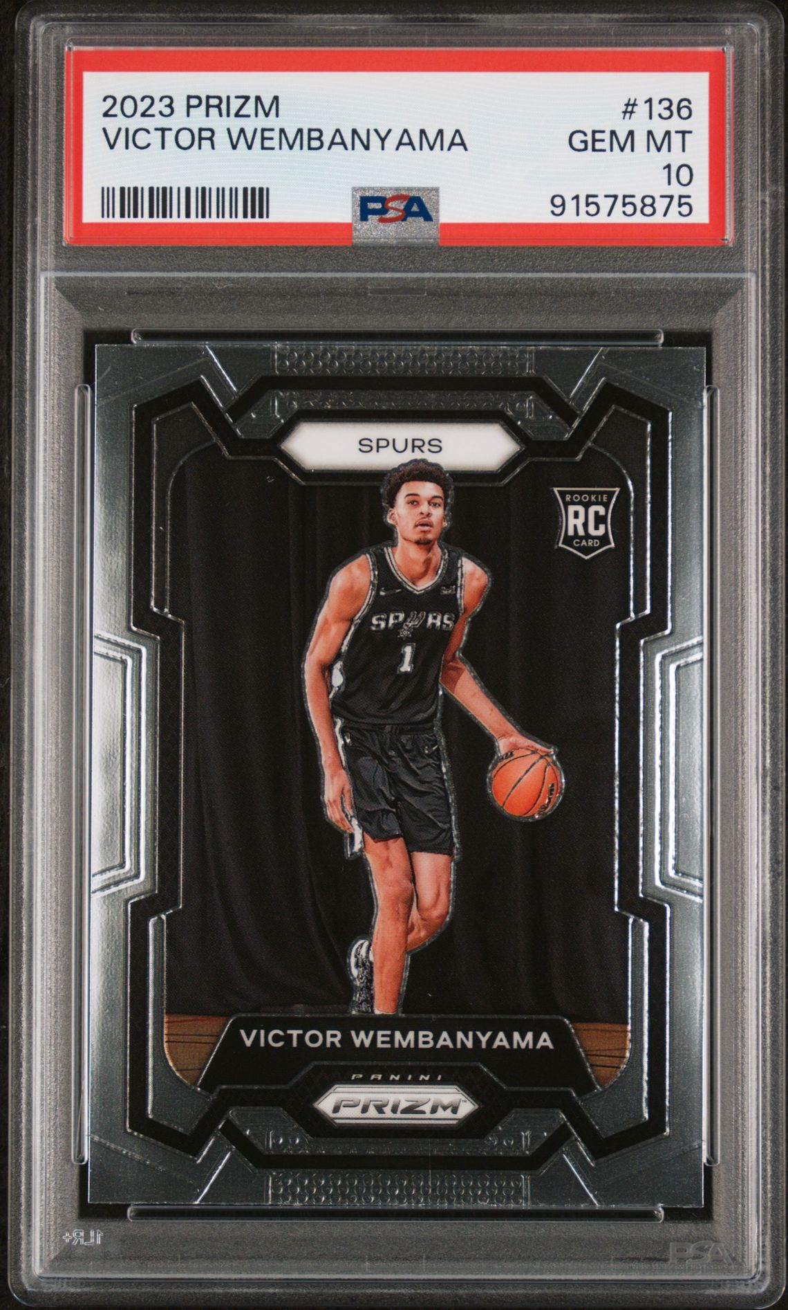 2023 Panini PANINI PRIZM ICE #136 Victor Wembanyama front