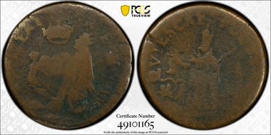 1670s NJ 1/4P Saint Patrick, Martin 3g.4-Fc.6 AG3BN