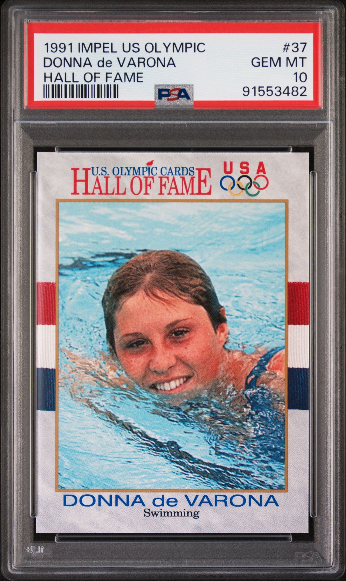 1991 Impel IMPEL US OLYMPIC HALL OF FAME #37 Donna De Varona front