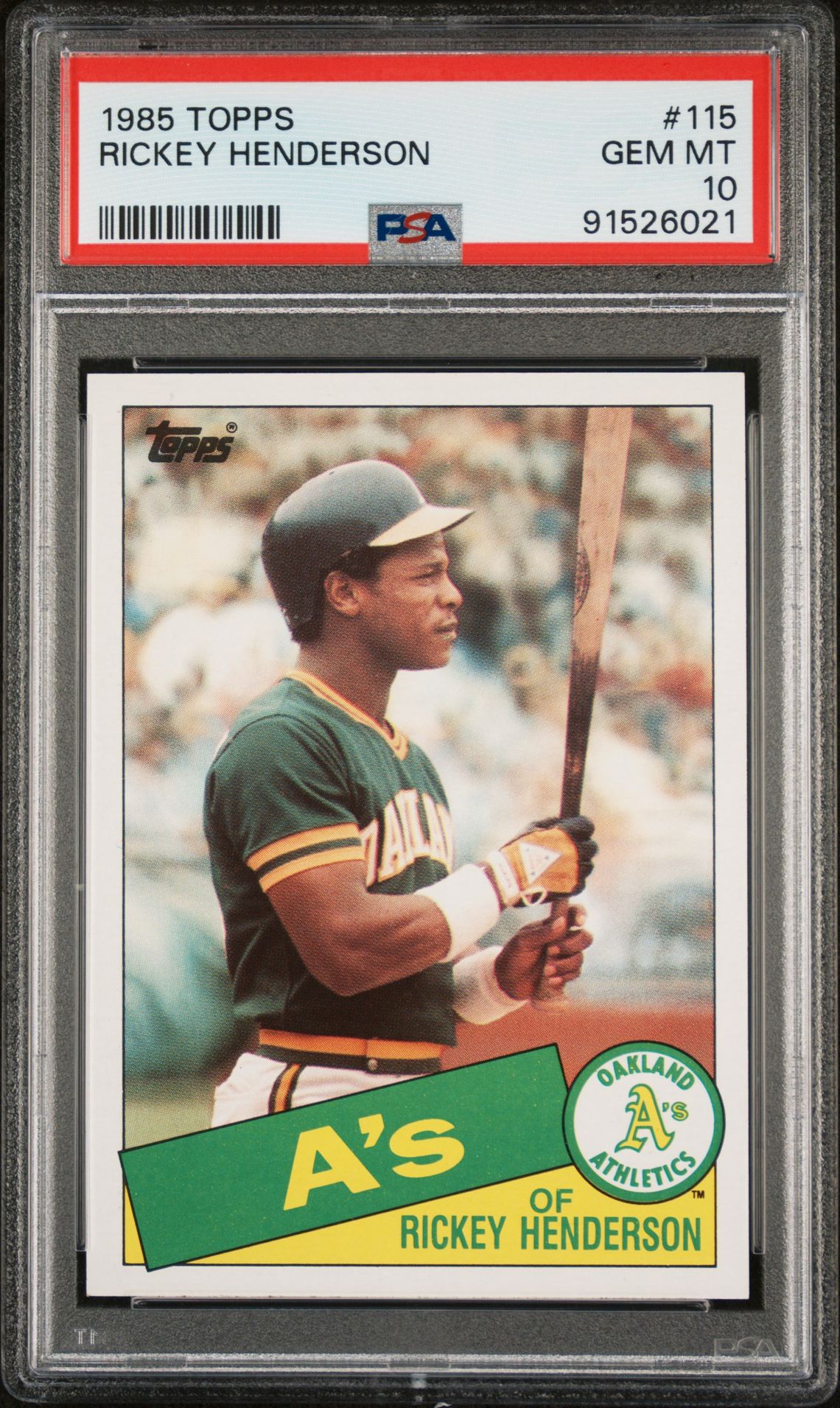 1985 Topps TOPPS #115 Rickey Henderson front