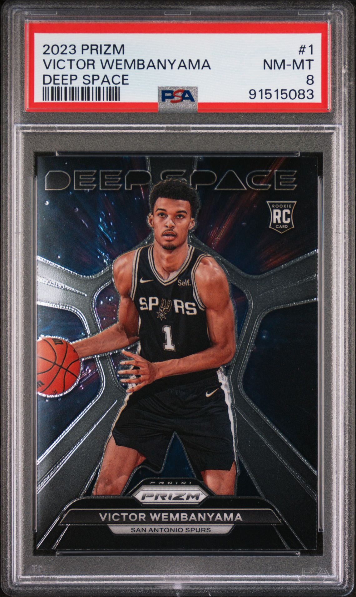 2023 Panini PANINI PRIZM DEEP SPACE #1 Victor Wembanyama front