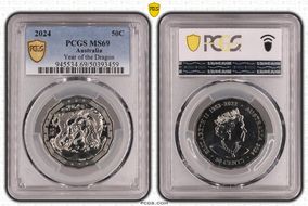 2024 50C Year of the Dragon MS69