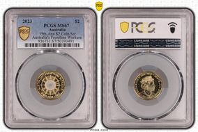 2023 $2 35th Ann $2 Coin Set Colorized Australia's Frontline Workers MS67