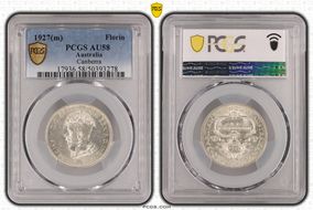 1927(m) Florin Canberra  KM-31 AU58