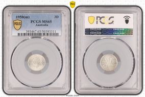 1950(m) 3D KM-44  Ag MS65