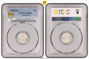 1950(m) 3D KM-44  Ag MS64