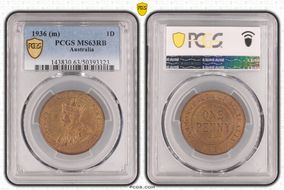 1936 (m) 1D KM-23 MS63RB