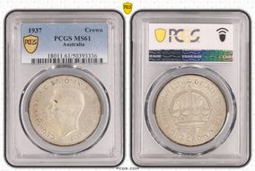 1937 Crown KM-34  Ag MS61