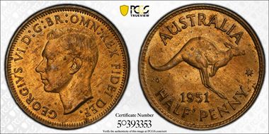 1951(p) 1/2D No Dot MS64RB