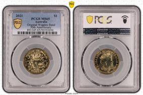 2021 $1 Original Wiggles Band 30th Anniversary MS65