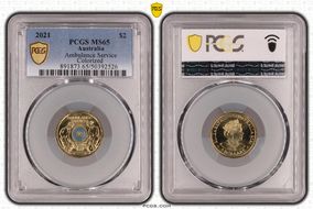 2021 $2 Ambulance Service Colorized MS65