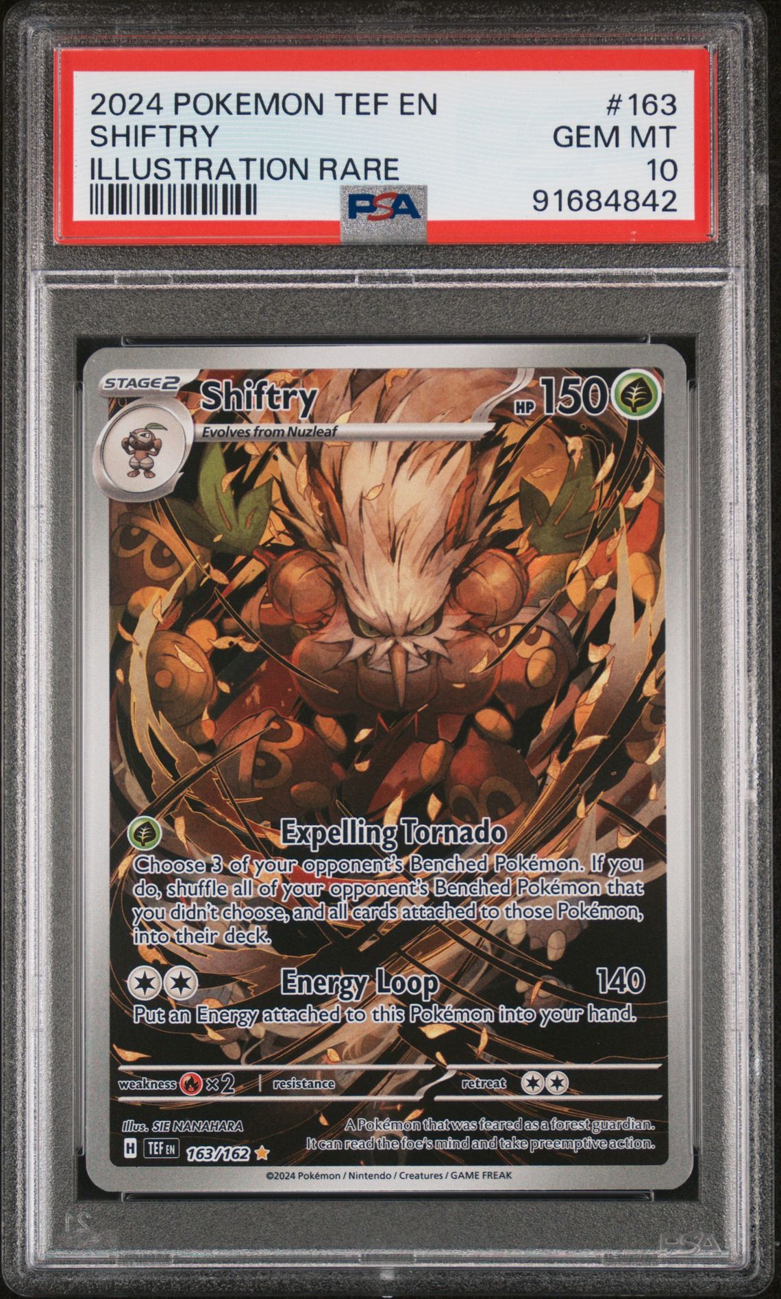2024 Pokemon POKEMON TEF EN-TEMPORAL FORCES ILLUSTRATION RARE #163 Shiftry front