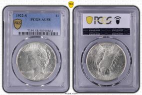 1922-S $1 AU58