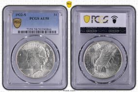 1922-S $1 AU58