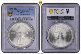 1979-Mo Onza KM-M49b.4 Ag Type 4 MS64