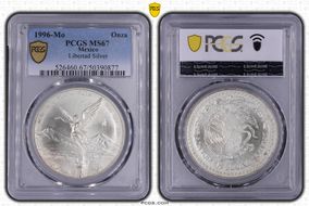 1996-Mo Onza Libertad Ag MS67