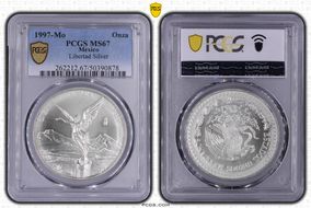 1997-Mo Onza Libertad Ag MS67