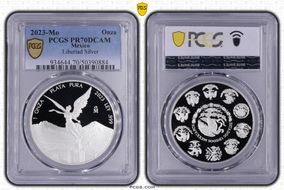 2023-Mo Onza Libertad Ag PR70DCAM