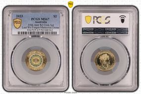 2023 $2 35th Ann $2 Coin Set Colorized Lest We Forget-Memorial Dome MS67