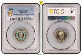 2024 $2 National Rugby League Women's Colorized - Blue MS66