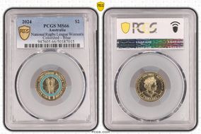 2024 $2 National Rugby League Women's Colorized - Blue MS66