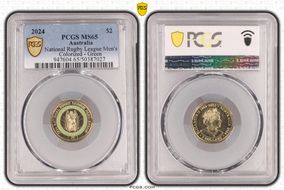 2024 $2 National Rugby League Men's Colorized - Green MS65