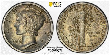 1916 10C Mercury AU58